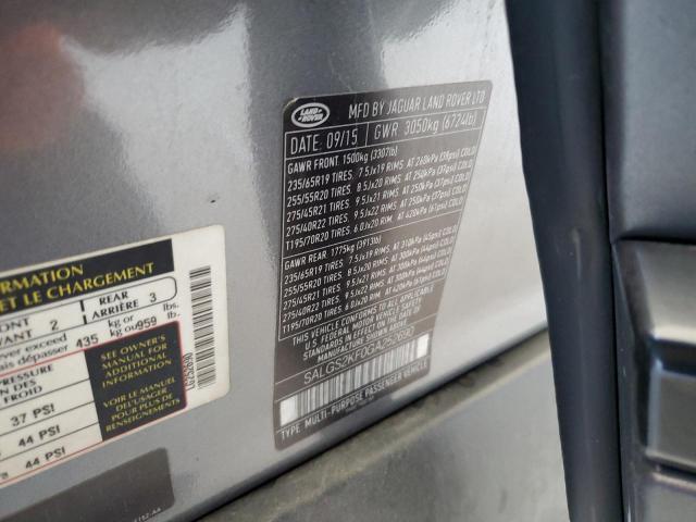 2016 LAND ROVER RANGE ROVE #3291257978