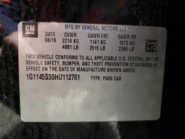 2017 CHEVROLET IMPALA PRE #3301940453