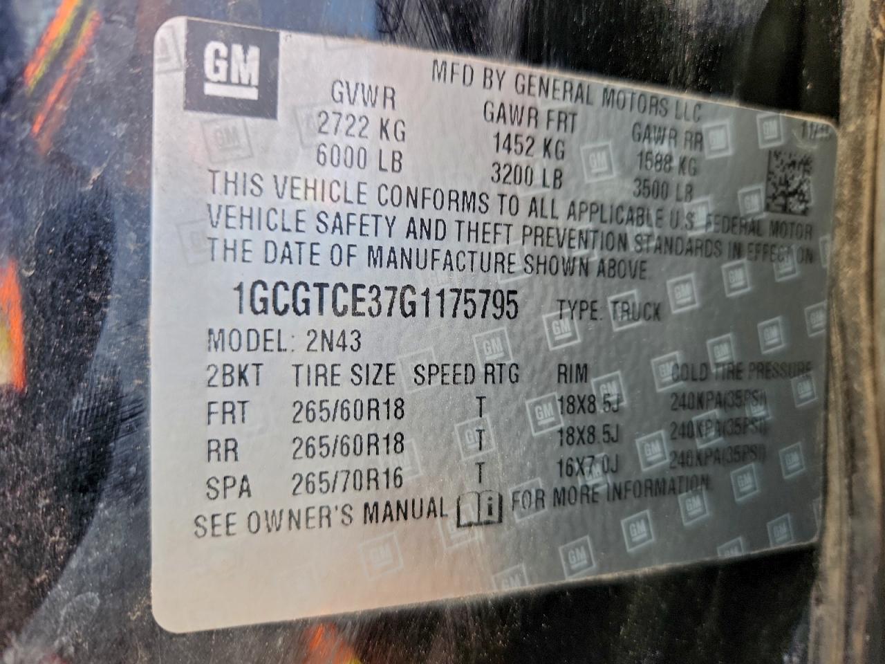 CHEVROLET COLORADO LT