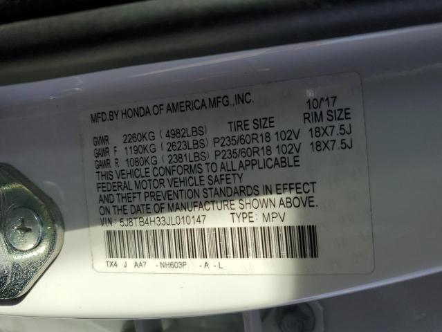 2018 ACURA RDX - 5J8TB4H33JL010147