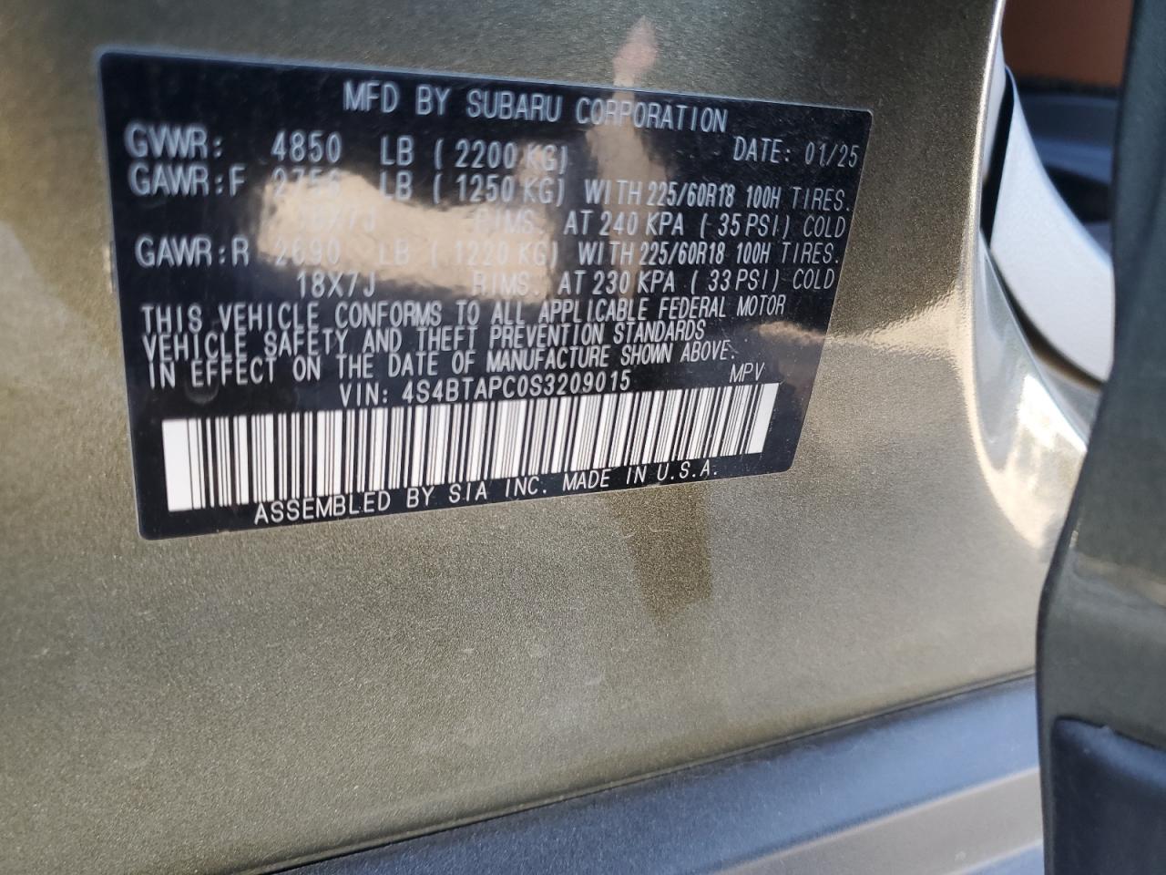 SUBARU OUTBACK TOURING