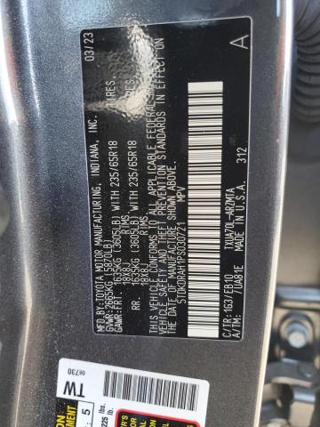 2023 TOYOTA HIGHLANDER 5TDKDRAH1PS030721