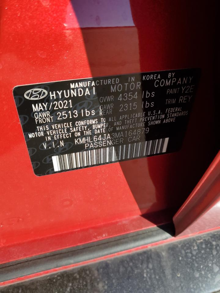 Lot #3304032496 2021 HYUNDAI SONATA SEL