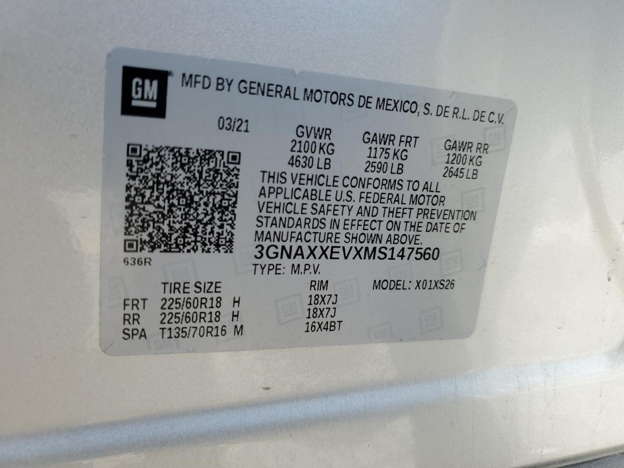 CHEVROLET EQUINOX PREMIER