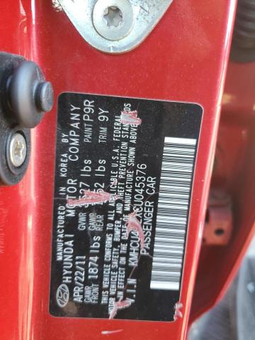 2012 HYUNDAI ACCENT GLS #3285013922