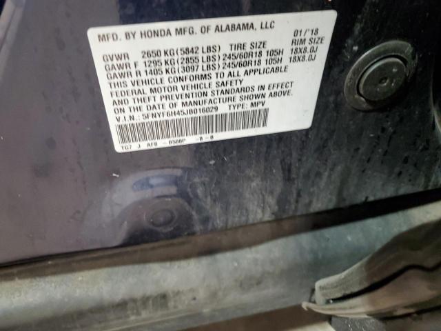 2018 HONDA PILOT EX #3303931708