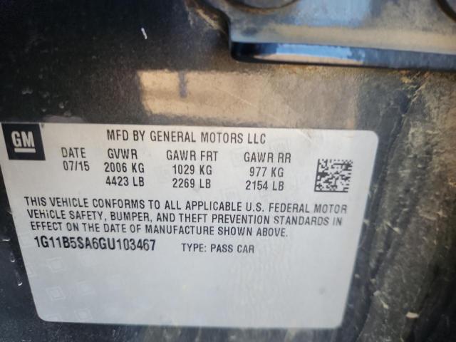 2016 CHEVROLET MALIBU LIM #3296958820