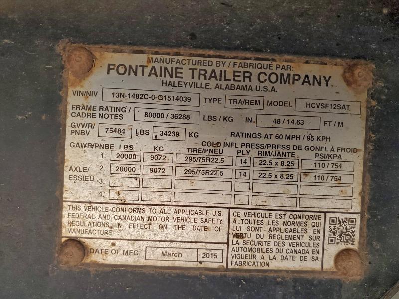 2016 FONTAINE FONTAINE #3301885424