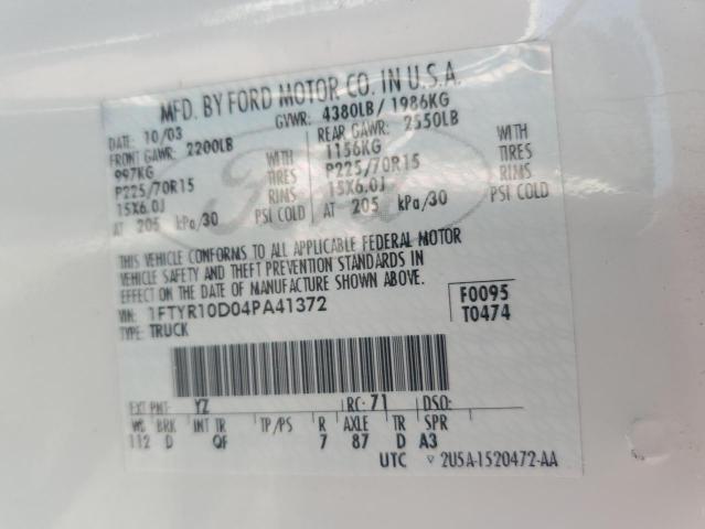 2004 FORD RANGER #3304277949