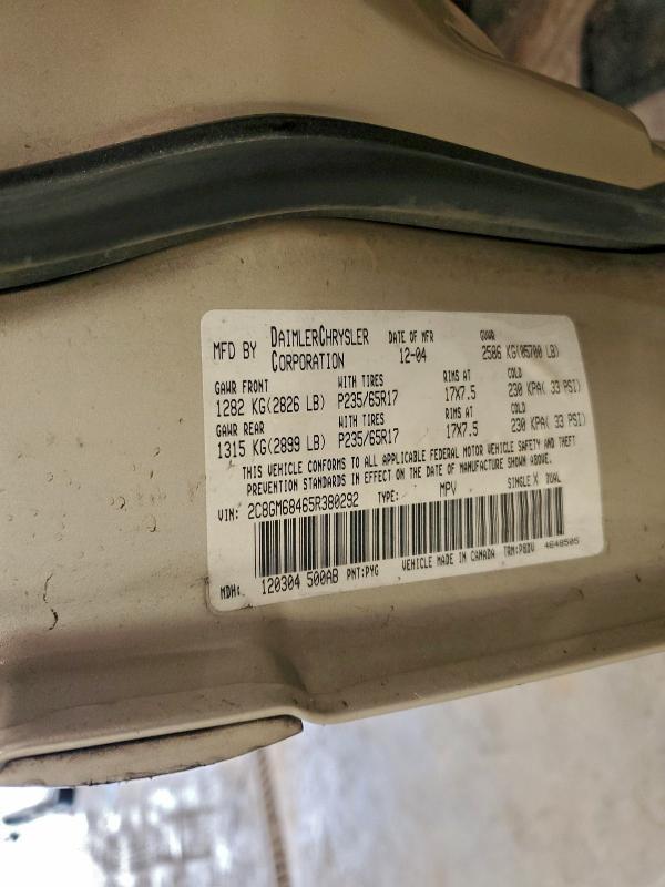 2005 CHRYSLER PACIFICA T #3301851984