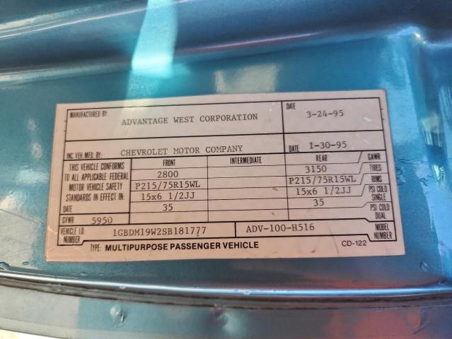 1995 CHEVROLET ASTRO #3284381084