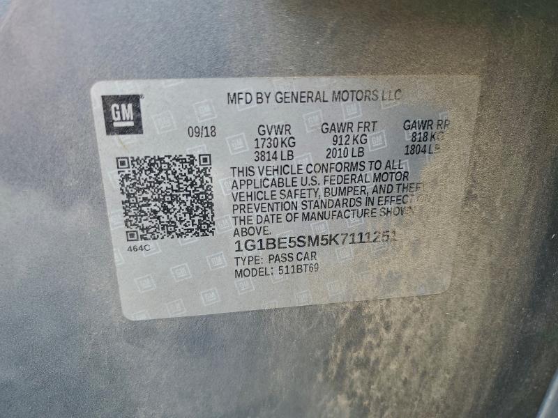 2019 CHEVROLET CRUZE LT #3297921796