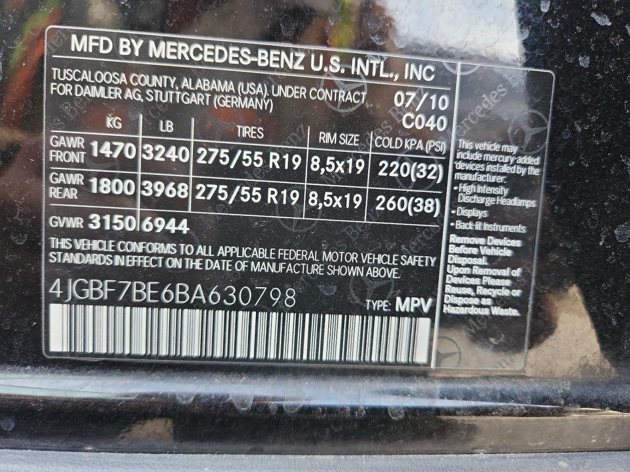 MERCEDES-BENZ GL-CLASS 450 4MATIC