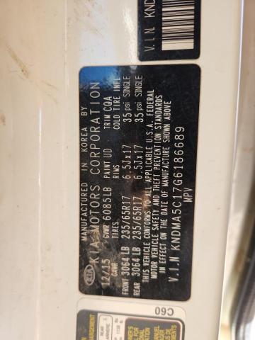 2016 KIA SEDONA L #3284629369