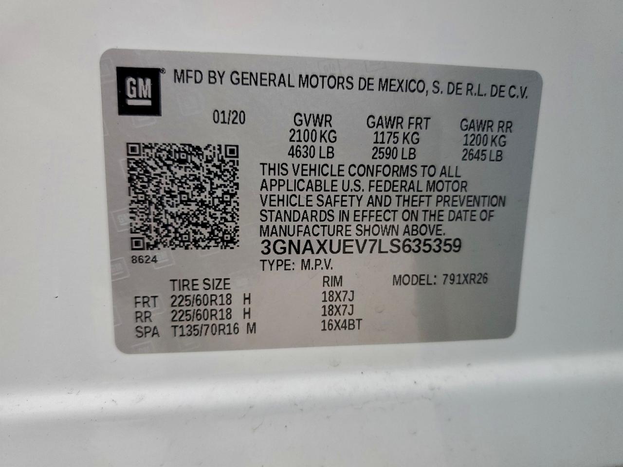 CHEVROLET EQUINOX LT