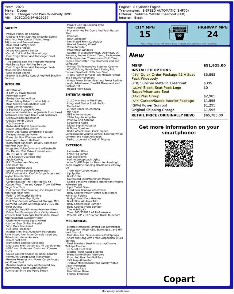 DODGE CHARGER SCAT PACK