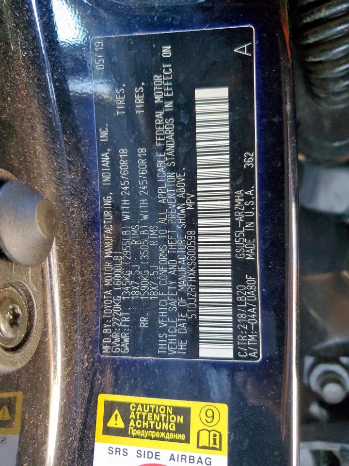 TOYOTA HIGHLANDER SE