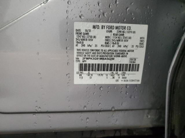 2021 FORD EDGE SE #3304630941