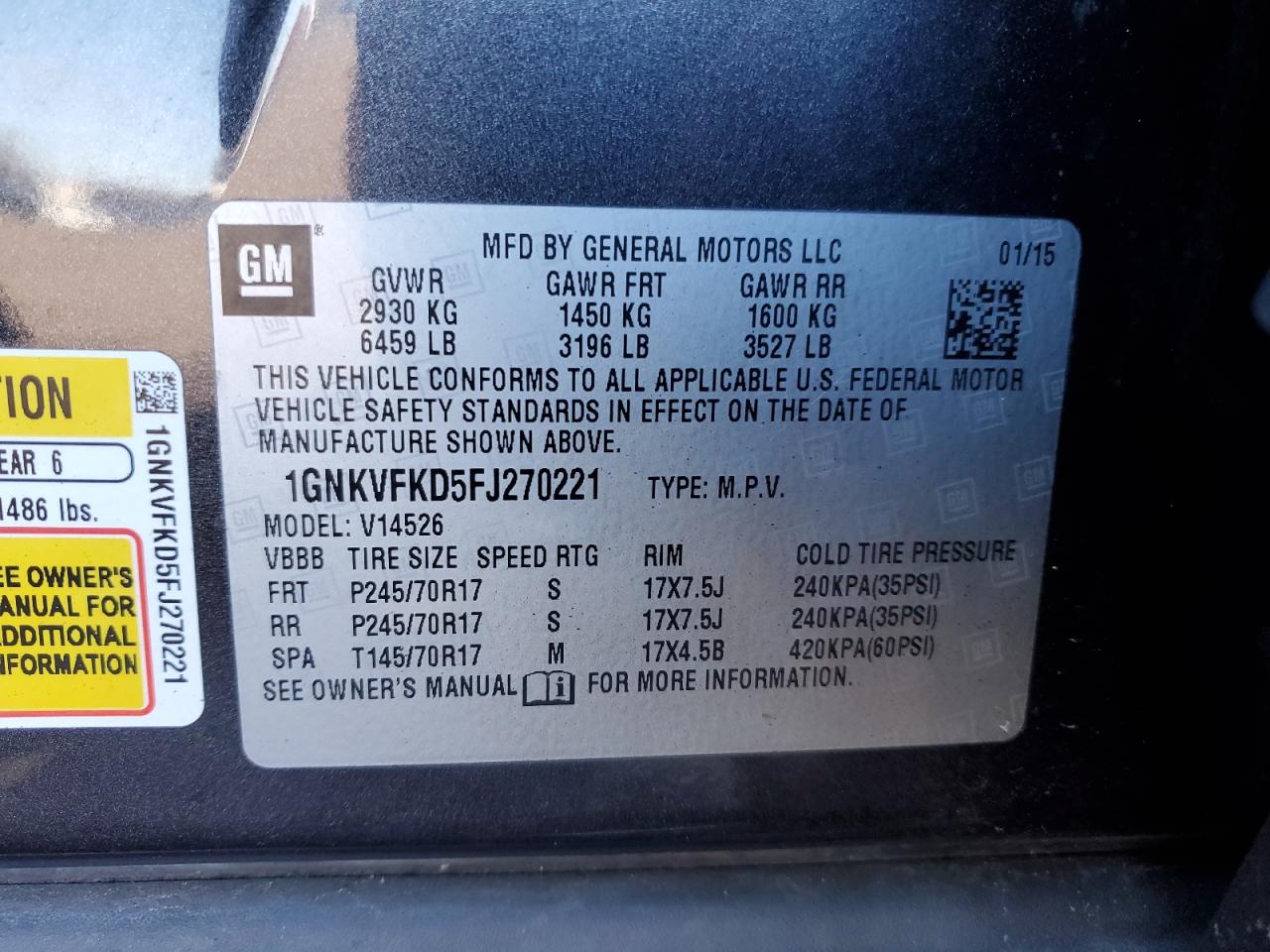 CHEVROLET TRAVERSE LS