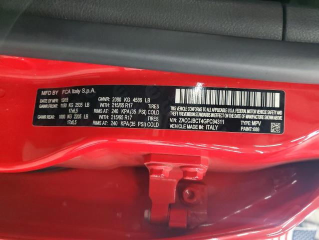 2016 JEEP RENEGADE T - ZACCJBCT4GPC94311