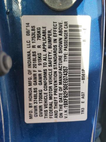 2014 HONDA CIVIC LX #3301751480