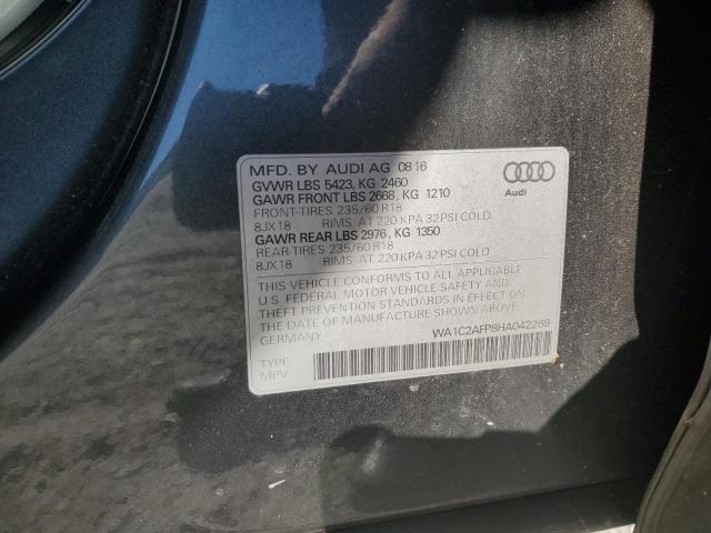 2017 AUDI Q5 PREMIUM - WA1C2AFP8HA042269