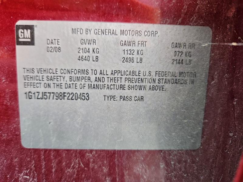 2008 CHEVROLET MALIBU 2LT #3297186930