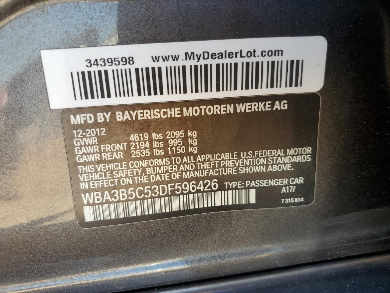 BMW 3 SERIES XI SULEV