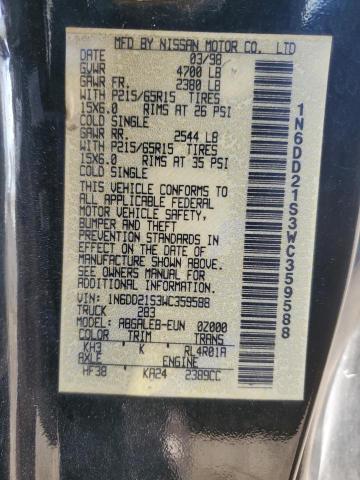 1998 NISSAN FRONTIER X #3287662024