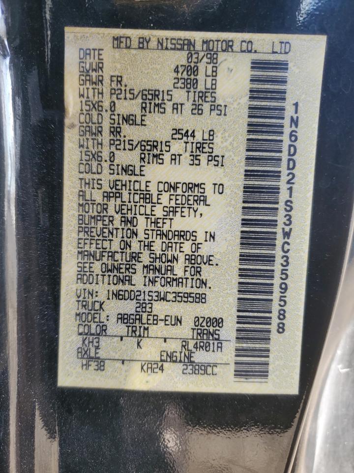 Lot #3287662024 1998 NISSAN FRONTIER X