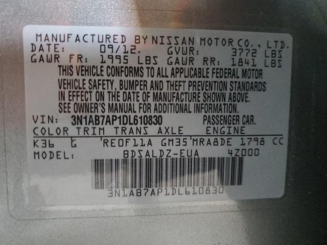 2013 NISSAN SENTRA S #3304688913