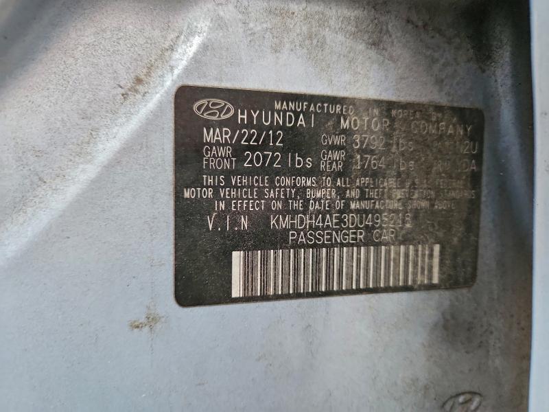 2013 HYUNDAI ELANTRA GL #3296360151