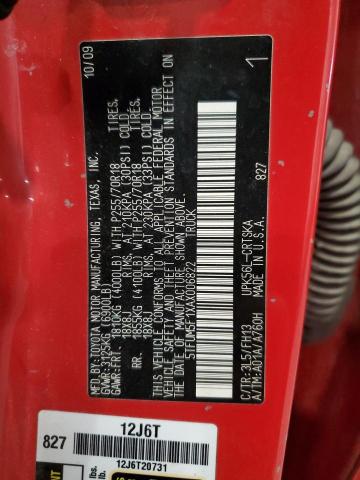 2010 TOYOTA TUNDRA DOU - 5TFUM5F1XAX006822