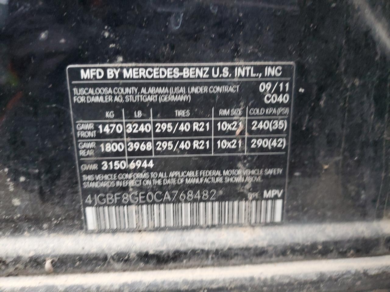 MERCEDES-BENZ GL-CLASS 550 4MATIC