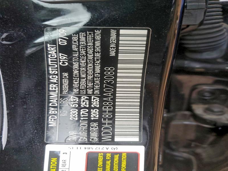 2010 MERCEDES-BENZ E 350 4MAT #3297221387