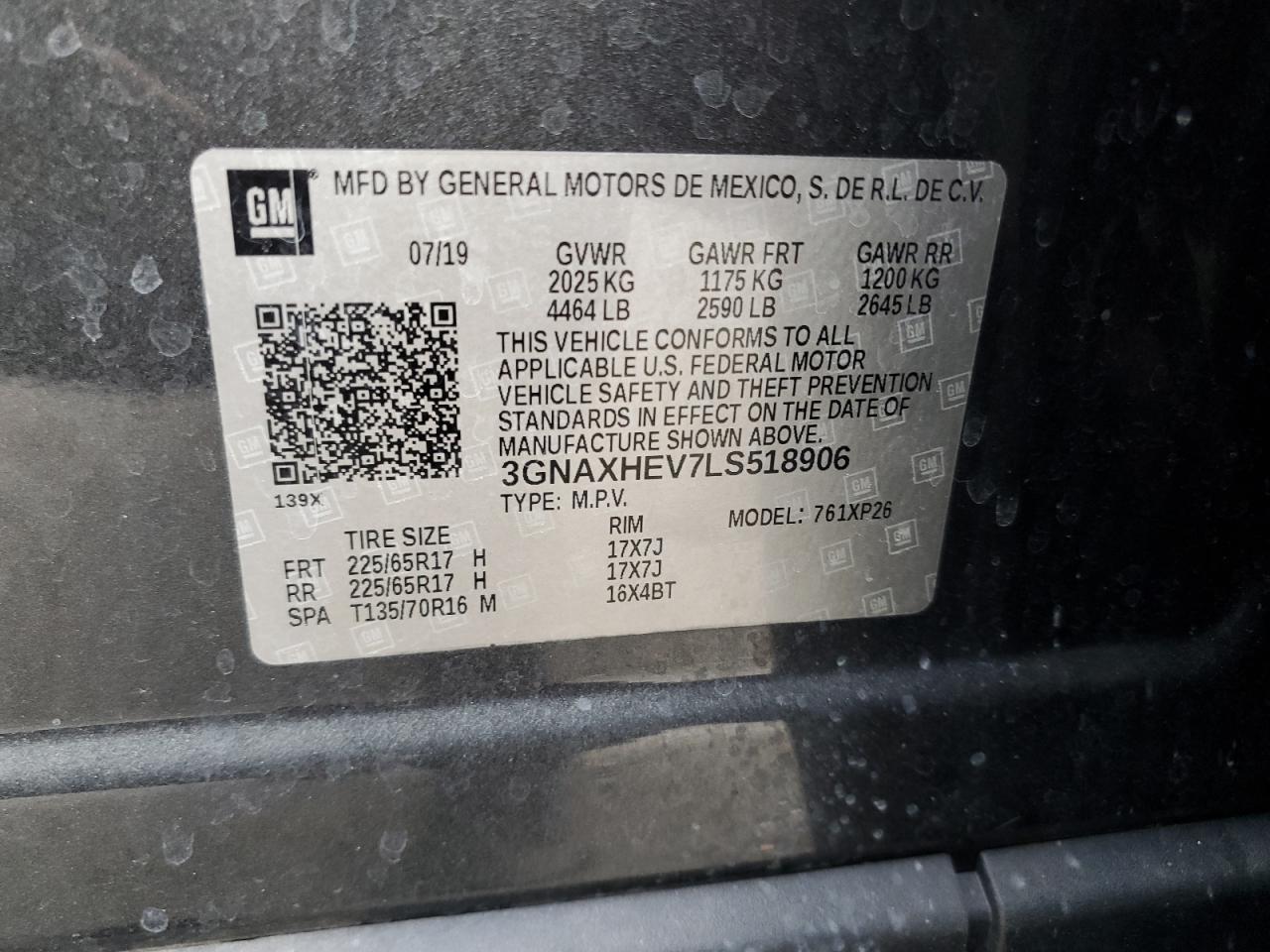 CHEVROLET EQUINOX LS