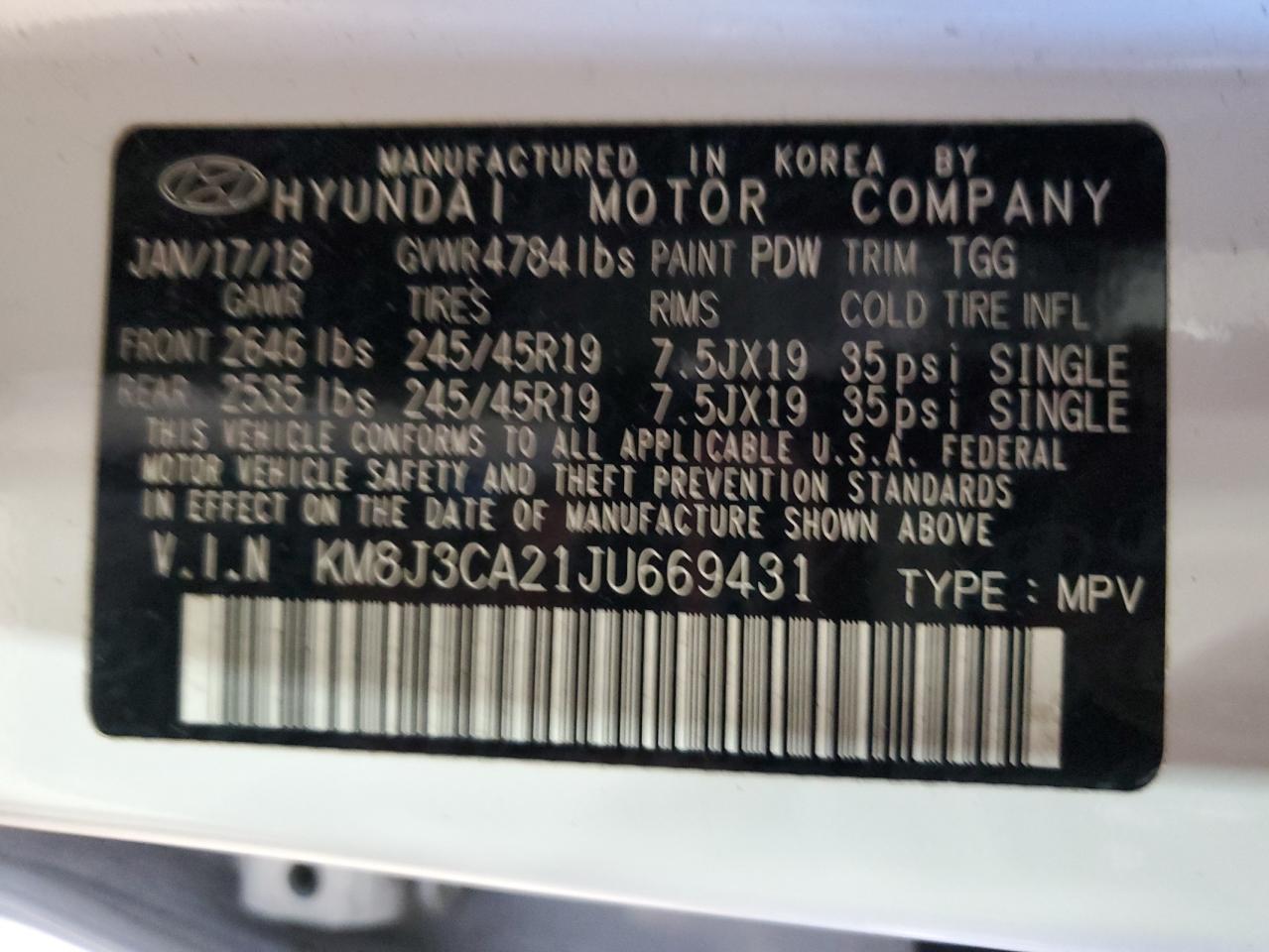 HYUNDAI TUCSON VALUE