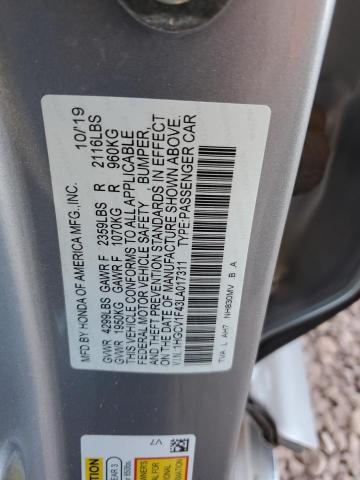2020 HONDA ACCORD EX #3290495509