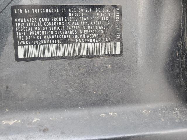 2019 VOLKSWAGEN JETTA S #3294212279