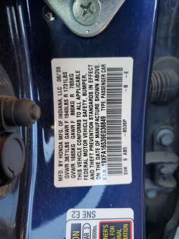 2009 HONDA CIVIC LX #3296959818