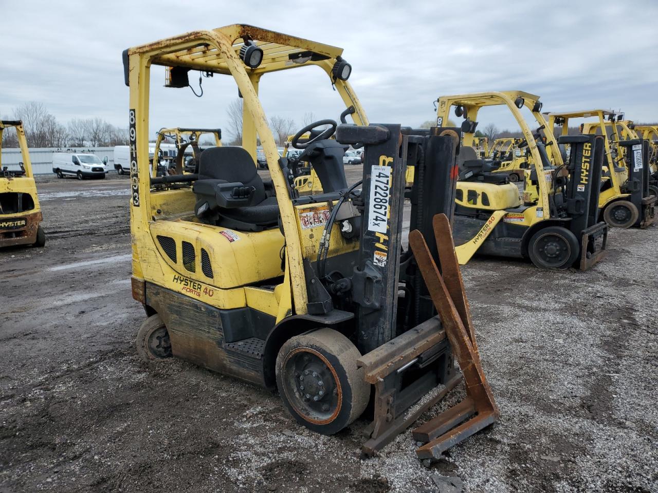 Lot #3278618983 2009 HYSTER FORKLIFT