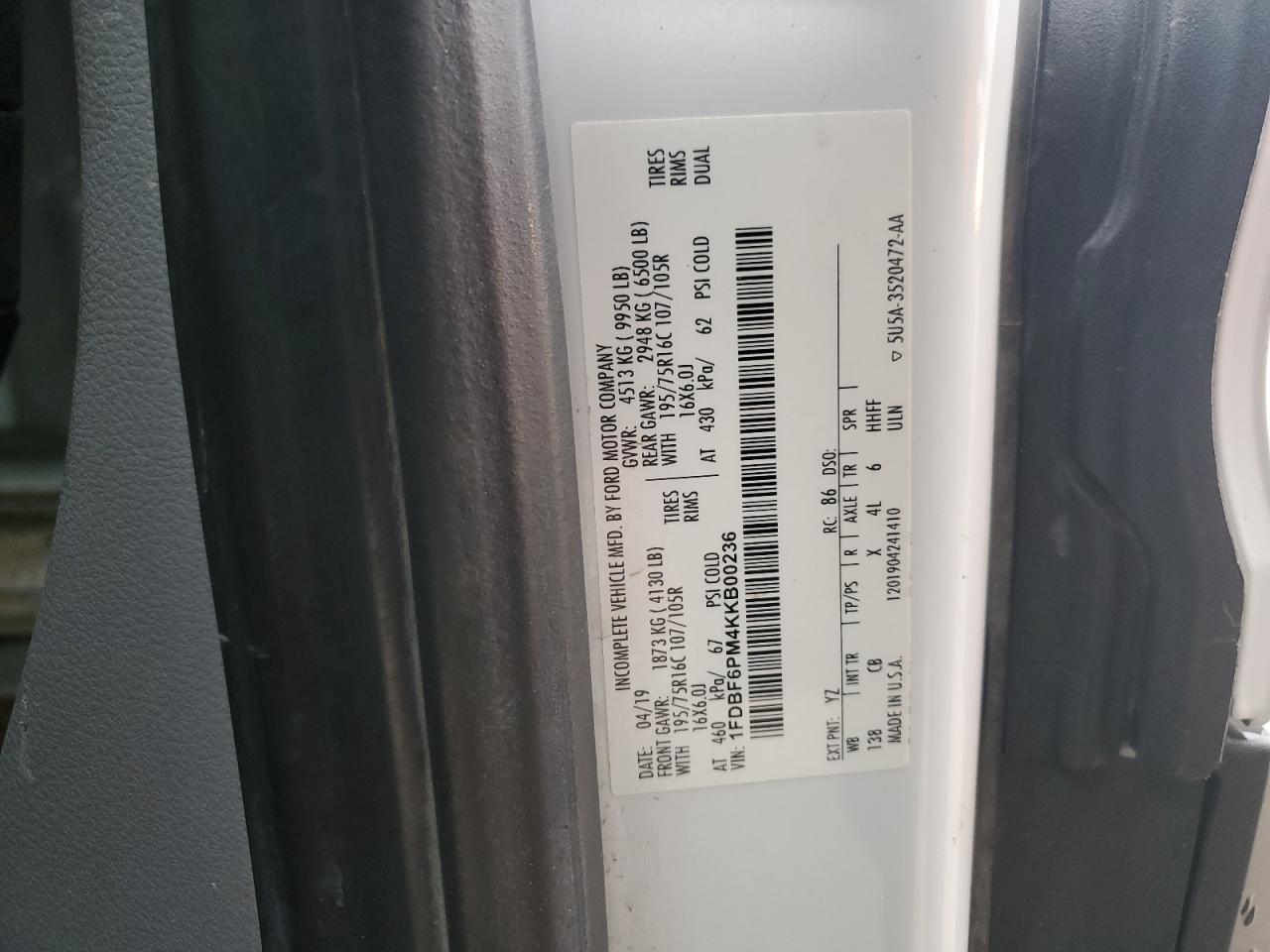 FORD TRANSIT T-350 HD