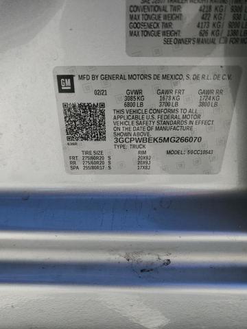 2021 CHEVROLET SILVERADO #3302694045