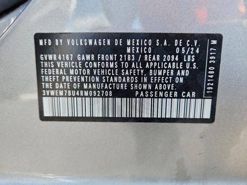 2024 VOLKSWAGEN JETTA SE #3297808823