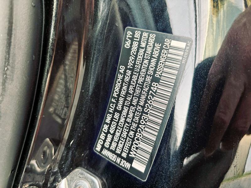 2020 PORSCHE 911 CARRER - WP0CB2A93LS262748