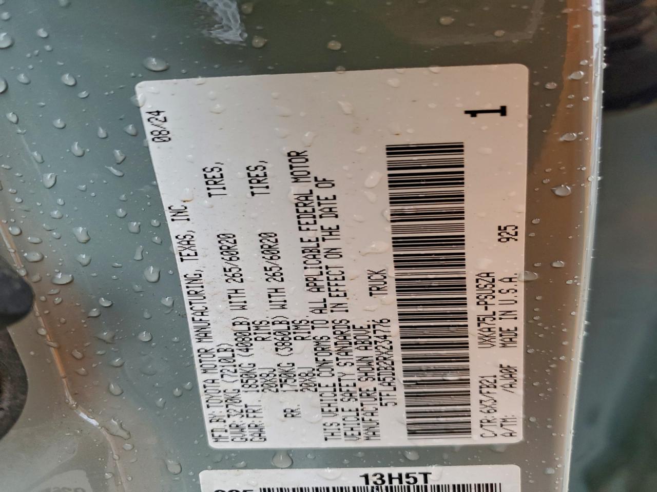 TOYOTA TUNDRA CREWMAX SR