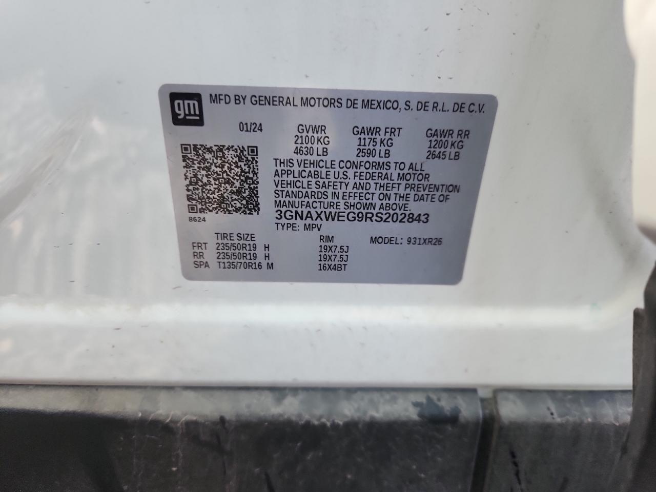 CHEVROLET EQUINOX RS