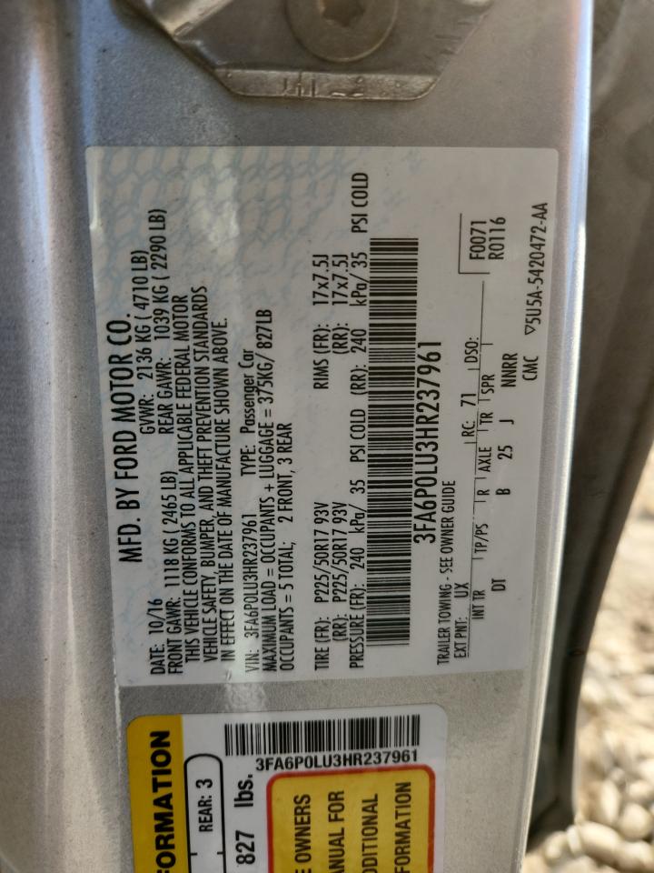 FORD FUSION SE HYBRID