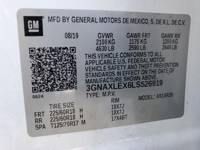 2020 CHEVROLET EQUINOX LT #3301751460