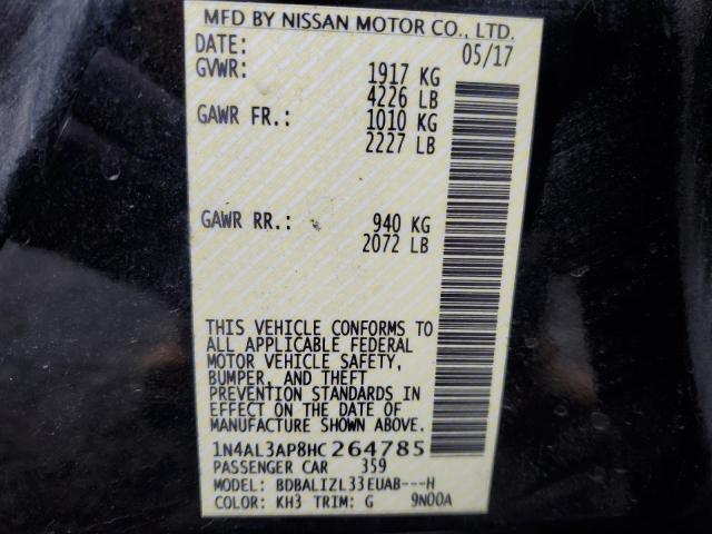 2017 NISSAN ALTIMA 2.5 #3303879721